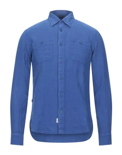 Shop Blauer Man Shirt Bright Blue Size 3xl Flax
