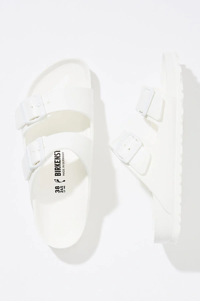 Shop Birkenstock Eva Arizona Sandals In White
