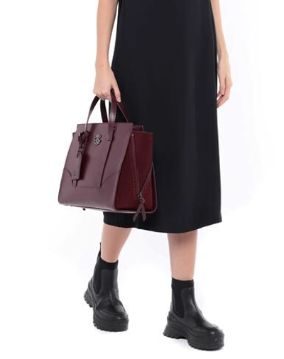 Shop Baldinini Handbags In Maroon