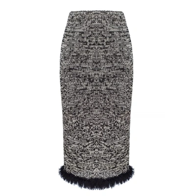 Shop Andreeva Grey Handmade Knit Skirt Dress