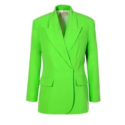 Aggi By Halewski Ramona Green Flash Blazer