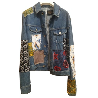 Pre-owned Loewe Multicolour Denim - Jeans Leather Jacket