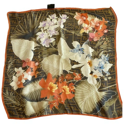 Pre-owned Fendi Multicolour Silk Scarf