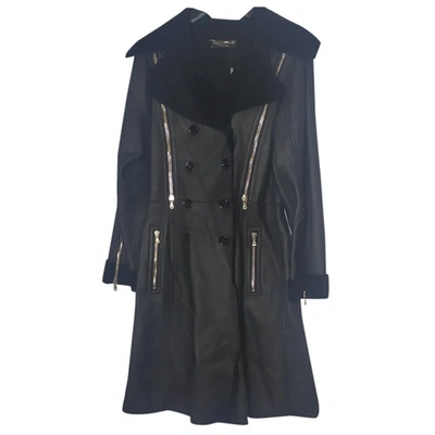 DOLCE & GABBANA Pre-owned Leather Coat In Black