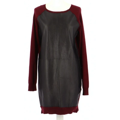 Pre-owned Zadig & Voltaire Burgundy Wool Dress