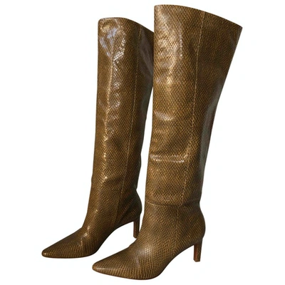 Pre-owned Zimmermann Camel Leather Boots
