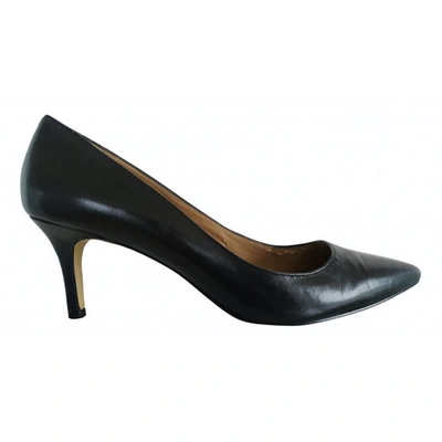 Pre-owned Ann Taylor Black Leather Heels