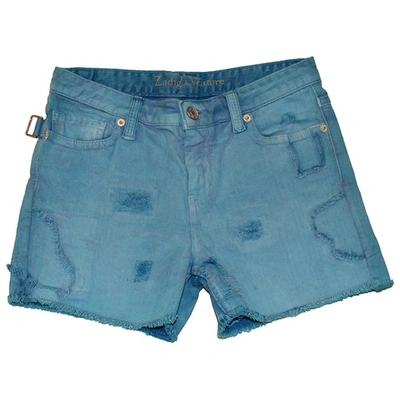 Pre-owned Zadig & Voltaire Blue Cotton Shorts