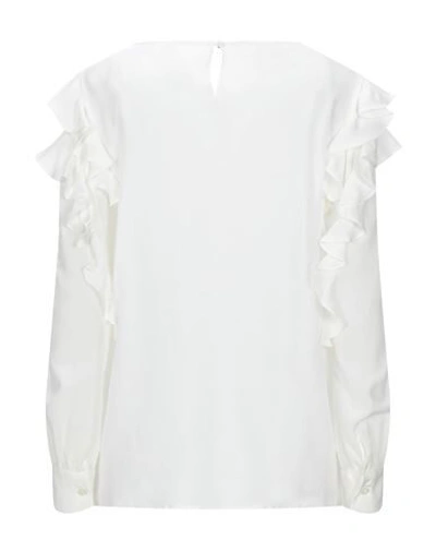 Shop Boutique Moschino Blouses In Ivory