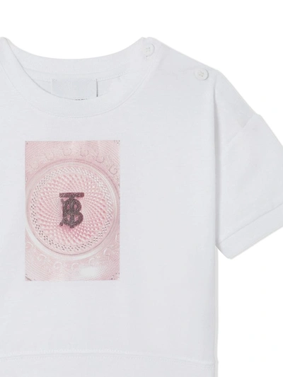 Shop Burberry Confectionery-print T-shirt In White