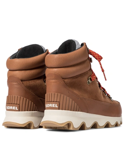 Shop Sorel Kinetic Conquest Ankle Boots In Brown