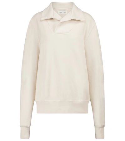 Shop Les Tien Yacht Cotton Fleece Sweatshirt In White