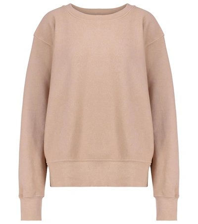 Shop Les Tien Cotton Fleece Sweatshirt In Pink