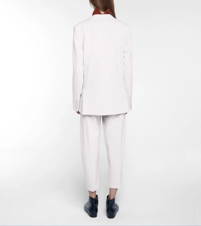 Shop Stella Mccartney Lindsey Wool Blazer In Grey