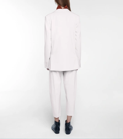 Stella Mccartney Peak-lapel Single-breasted Blazer In Grey