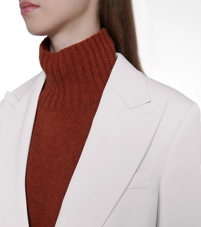 Stella Mccartney Peak-lapel Single-breasted Blazer In Grey