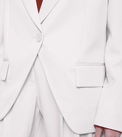 Stella Mccartney Peak-lapel Single-breasted Blazer In Grey