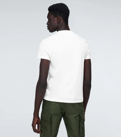 Shop Tom Ford Marl Jersey V-neck T-shirt In White