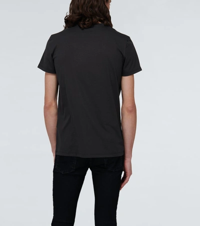 Shop Balmain Flock Short-sleeved T-shirt In Black