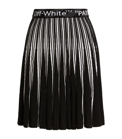 Shop Off-white Knit Pleated Skirt
