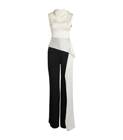 Shop Roland Mouret Silk-blend Sleeveless Havannah Jumpsuit