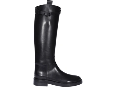 Shop Ann Demeulemeester Horse Boots In Tucson Nero