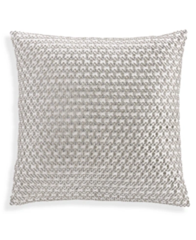 Shop Hotel Collection Channels Decorative Pillow, 16" X 16", Created For Macy's Bedding In White