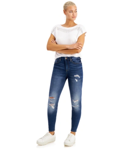 Shop Kendall + Kylie Juniors' High-rise Skinny Ankle Jeans In Gabby