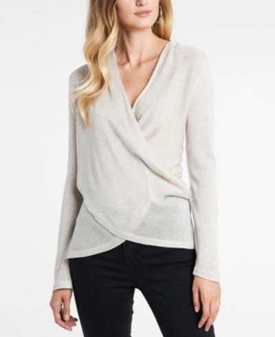 Shop 1.state Draped Cross-front Top In Camel Heather