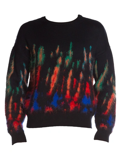 Shop Dsquared2 Men's Paint Splatter Wool & Mohair-blend Sweater In Neutral