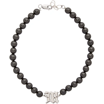 Shop Misbhv Black Pearl Elastic Choker Necklace