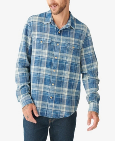 Shop Lucky Brand Men's Redwood Work-wear Shirt In Blue