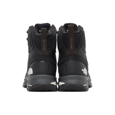 Shop The North Face Black Steep Tech Crestvale Futurelight™ Boots In Black/white