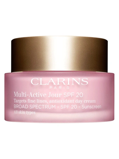 Shop Clarins Women's Multi-active Anti-aging Day Spf 20 Glowing Skin Moisturizer In Size 0
