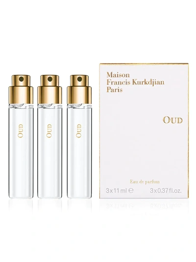 Shop Maison Francis Kurkdjian Women's 3-piece Oud Eau De Parfum Refill Set