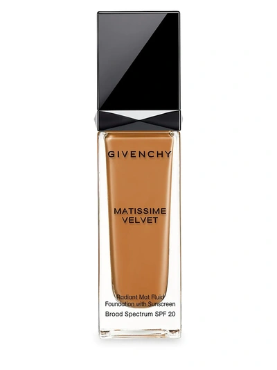 Shop Givenchy Mattissime Velvet Radiant Mat Fluid Foundation Spf 20 In Brown