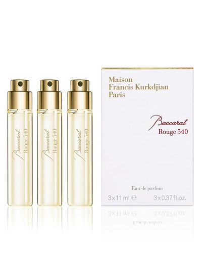 Shop Maison Francis Kurkdjian Women's Baccarat Rouge 540 Eau De Parfum 3-piece Refill Set