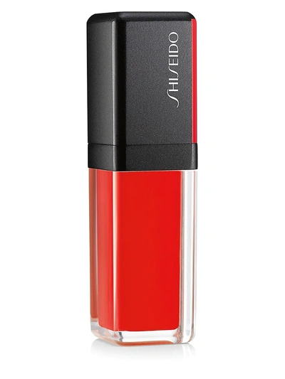 Shop Shiseido Women's Lacquerink Lip Shine In 305 Red Flicker