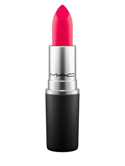 Shop Mac Women's Frost Lipstick In Relentlessly Red