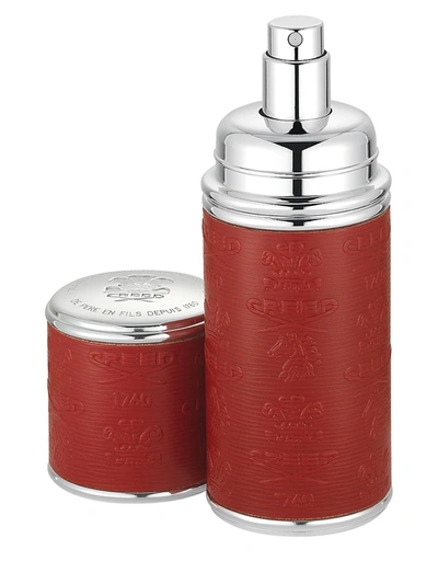 Shop Creed Red With Silver Trim Leather Deluxe Atomizer