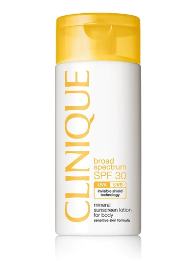 Shop Clinique Women's Broad Spectrum Spf 30 Mineral Sunscreen Lotion For Body In Sensitive Skin Formula