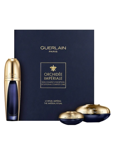 Shop Guerlain Orchidee Imperiale Anti-aging Trilogy Ritual 3-piece Premium Value Set