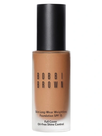 Shop Bobbi Brown Women's Skin Long-wear Weightless Foundation Spf 15 In Golden Honey W 068