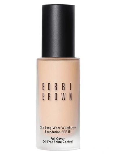 Shop Bobbi Brown Women's Skin Long-wear Weightless Foundation Spf 15 In Neutral Porcelain N 010