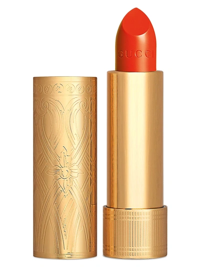 Shop Gucci Women's Rouge À Lèvres Satin Lipstick In Orange
