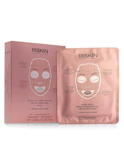 Shop 111skin Women's Rose Gold Brightening 5-piece Facial Treatment Mask Set