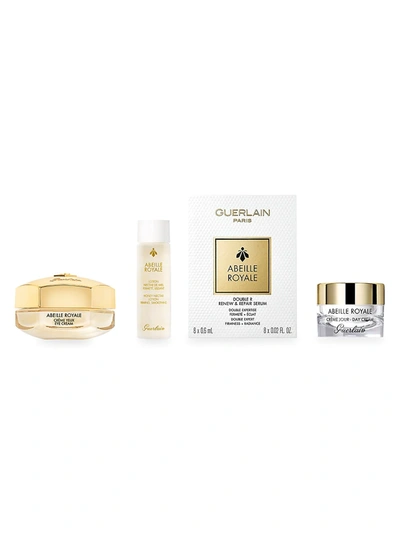 Shop Guerlain Abeille Royale Anti-aging Eye Cream 4-piece Skincare Set