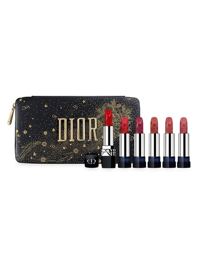 Shop Dior Rouge 6-piece Refillable Lipstick Set