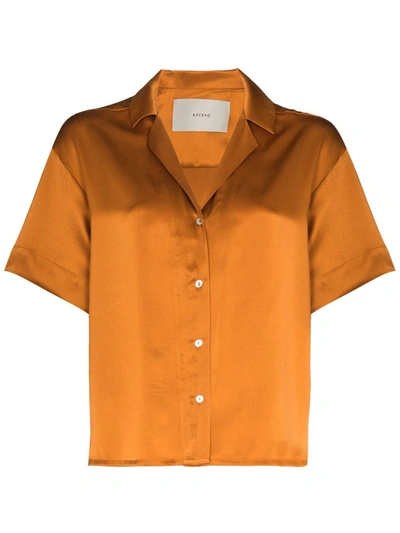 Shop Asceno Prague Short-sleeve Shirt In Orange