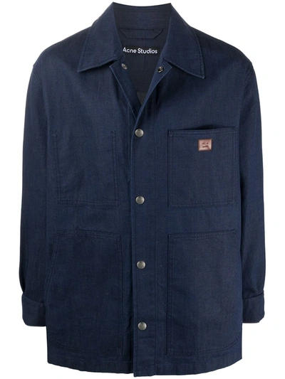 Shop Acne Studios Oversized Workwear Denim Shirt-jacket In Blue